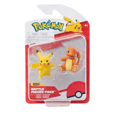 Pikachu - Charmander Pokémon Figura Batalla Pack X2