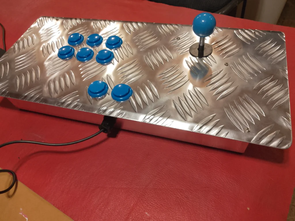 Mando arcade metálico