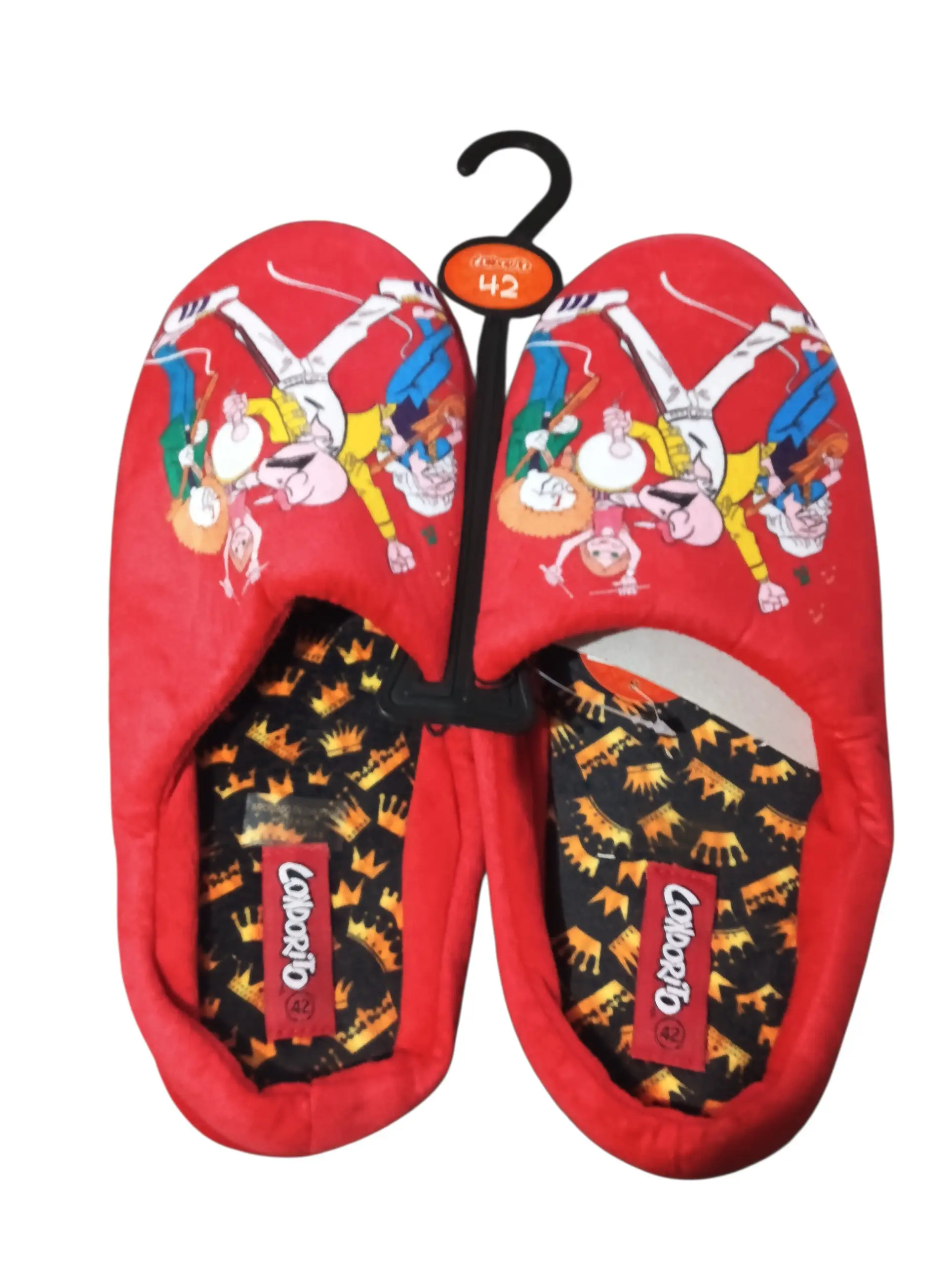 Pantuflas Condorito Rojas Hombre – Calzado de Casa Oficial